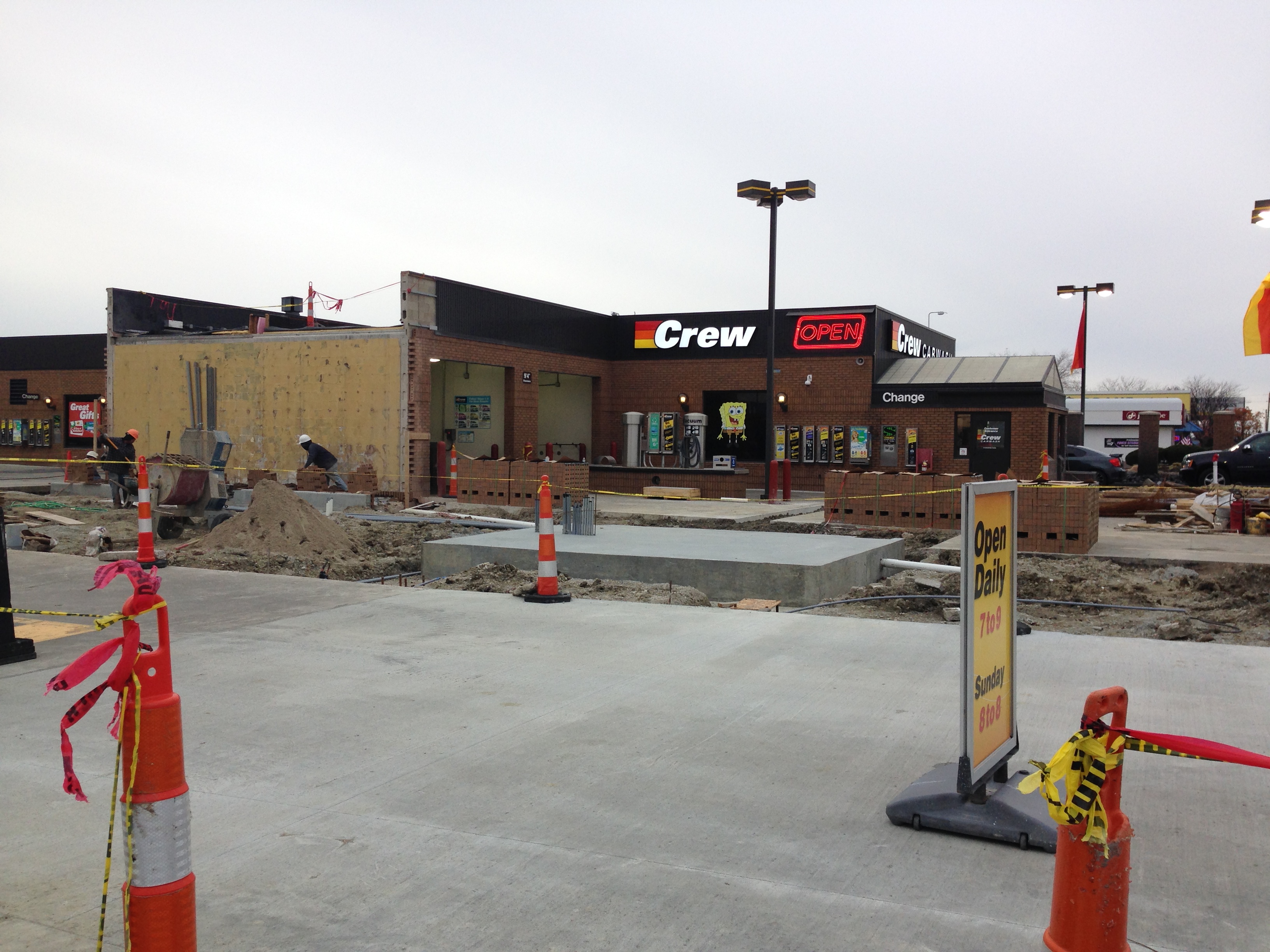 Crew Carwash Canopies CPM Construction Indianapolis